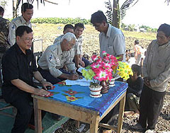 サカワ90周年記念カンボジア学校建設寄付支援事業 2008年12月28日
