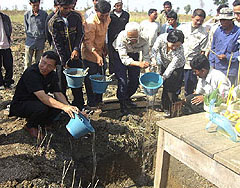 サカワ90周年記念カンボジア学校建設寄付支援事業 2008年12月28日